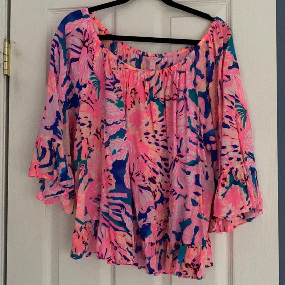 Lilly Pulitzer Off Shoulder top